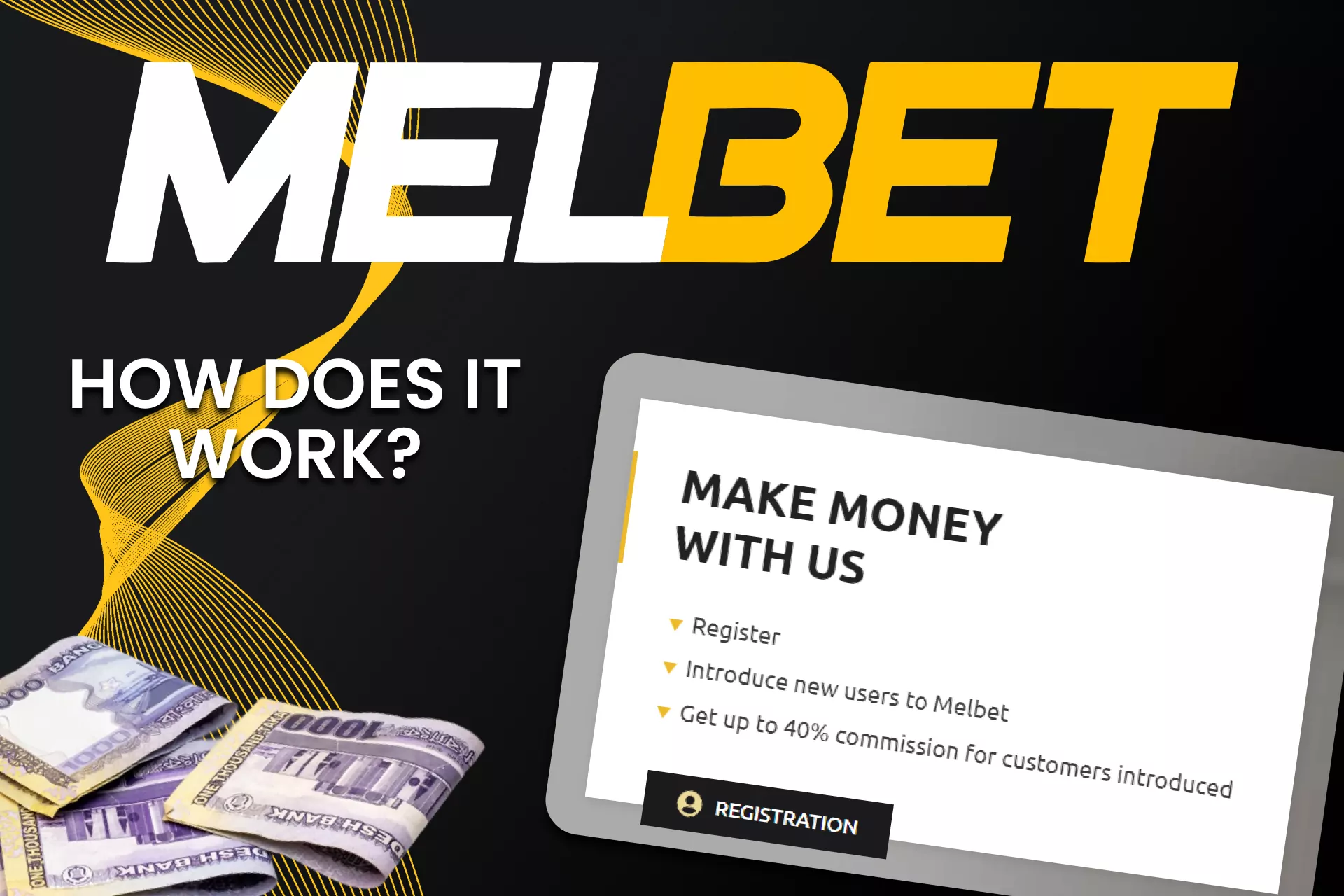 It is very easy to start cooperation on the bonus program with Melbet.